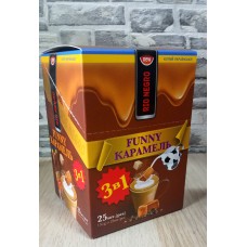  Кофейный напиток RIO NEGRO 3 в 1 FUNNY КАРАМЕЛЬ 13гр (25 шт)